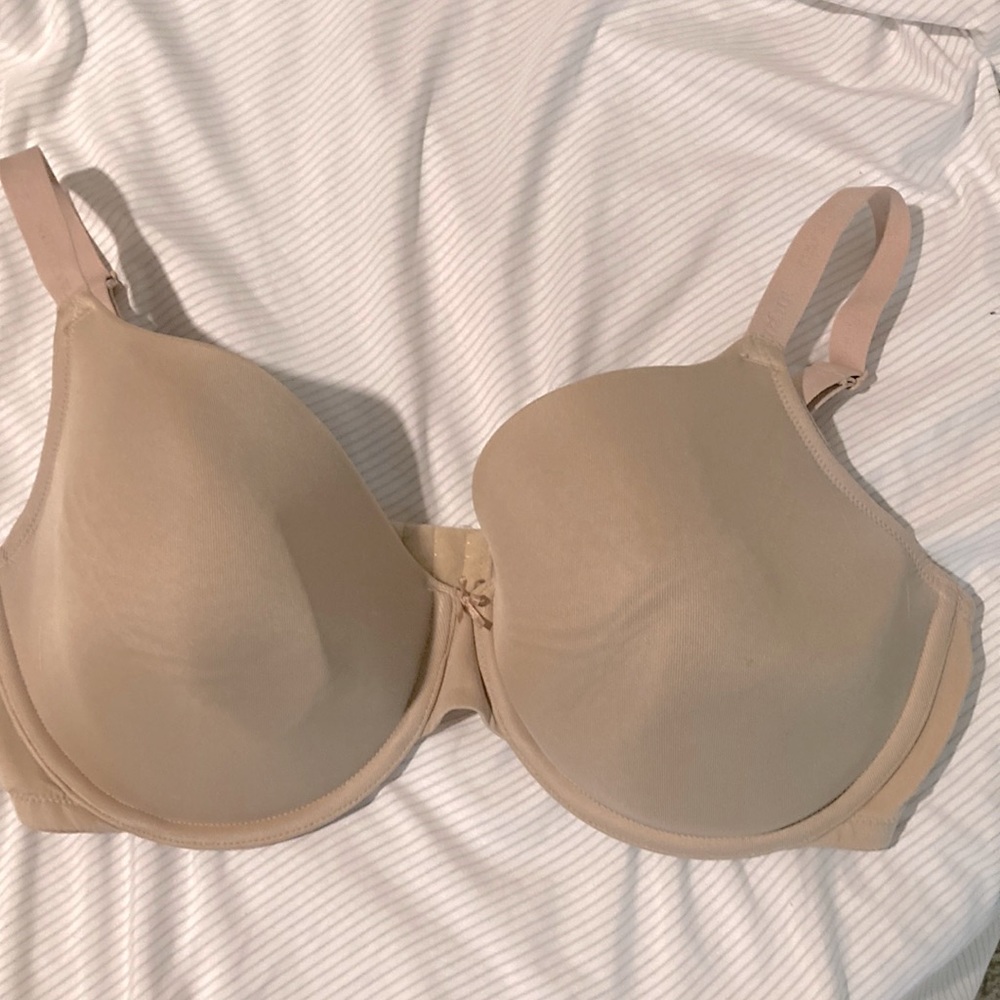 Cacique lightly lined t-shirt bra in nude/light beige